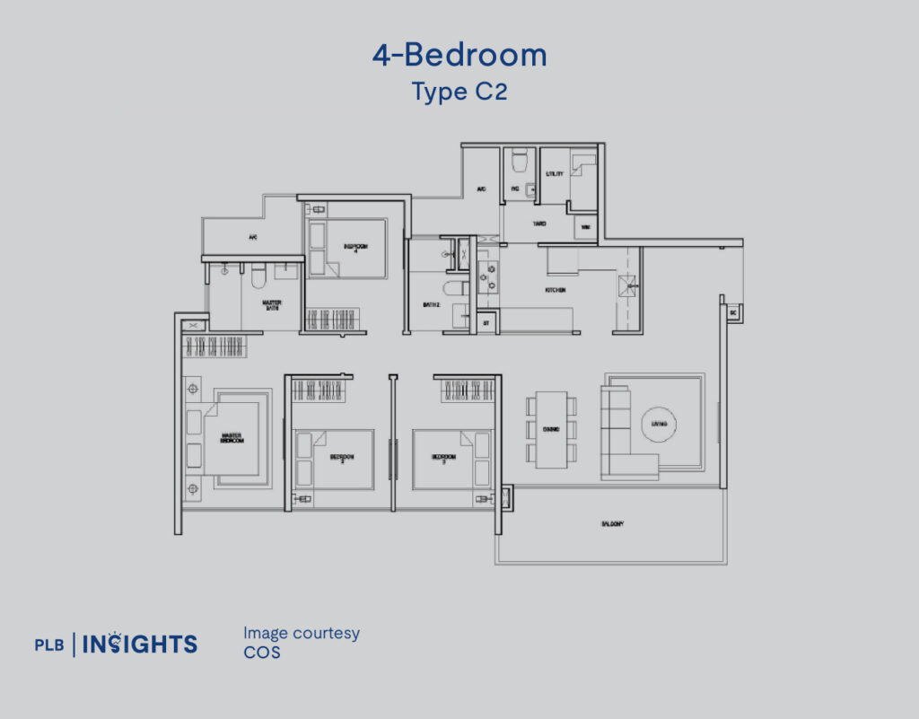 SkyPark Residences Condo Review: Rare Sembawang EC With Maisonette Layouts!
Floor Plan